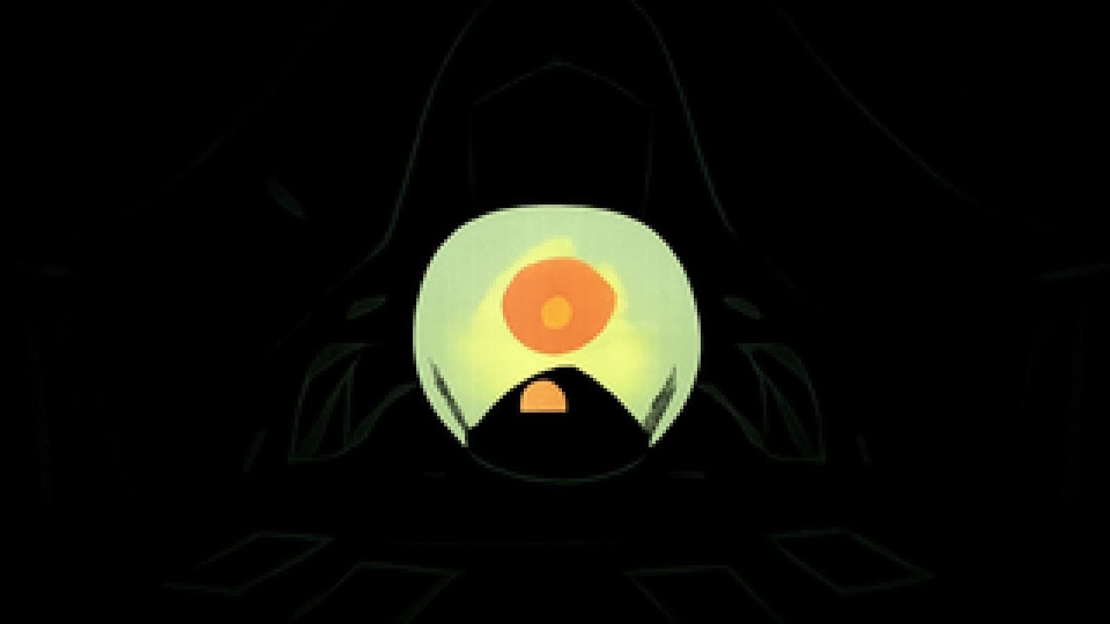 Pixel-art crystal ball showing a glowing coin rising above sinking gold bars in a fortune teller's tent.
