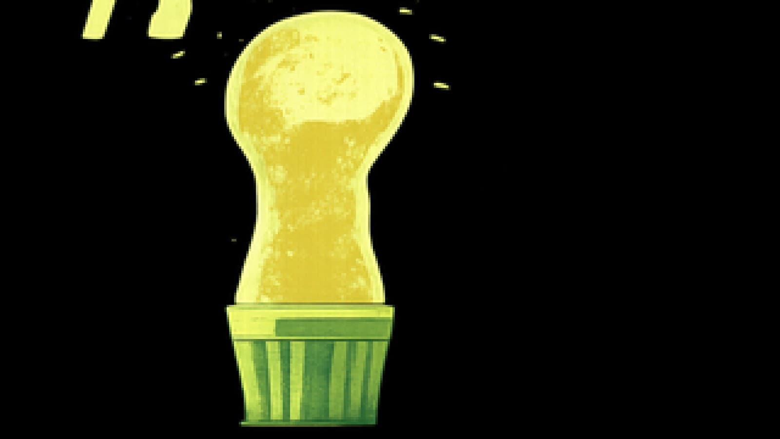 Pixel-art golden soufflé rising toward studio lights on a cooking show stage