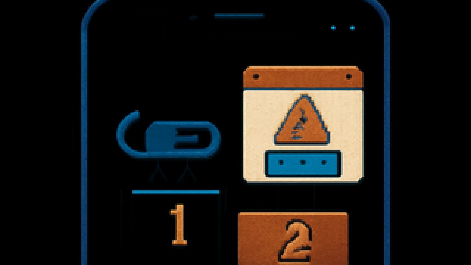 Pixel-art phone screen showing a small undo bar on a winner's podium and a large warning pop-up in second place.