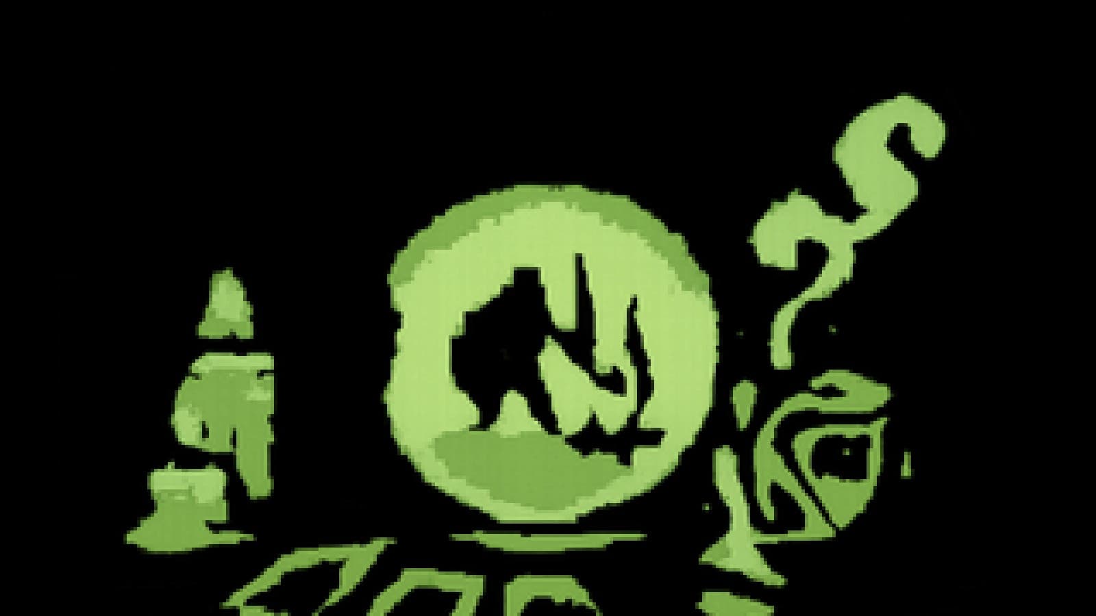 Pixel-art fortune teller's table: a crystal ball shows a knight at a bonfire while a large die rolls through the mist beside it.